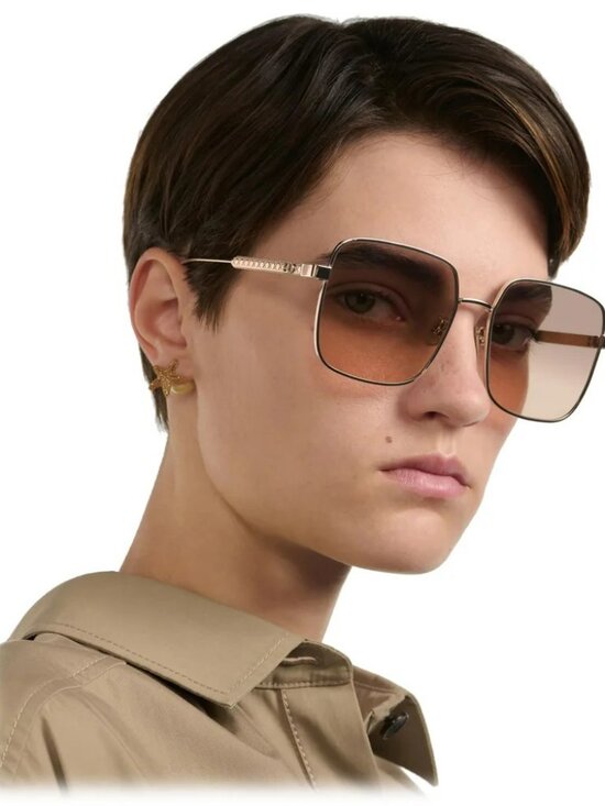 Dior Women Sunglasses Pink Mirror Square Oversized DIORCANNAGE S1U D0L6